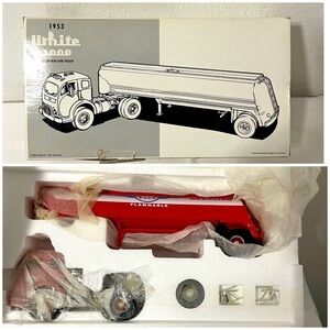 First Gear 1/34 1953 Esso Aviation White 3000 Truck Tanker Trailer 19-1934 NIB